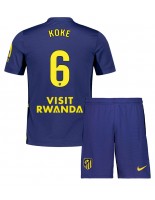 Otroške Nogometnih dresov Atletico Madrid Koke #6 Gostujoči 2025-26 Kratki rokavi (+ hlače)